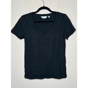 NWOT Candace Cameron Bure Scoop-Neck Short-Sleeve Rib Knit Tee SIZE SMALL